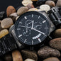 Personalized Black Chronograph Watch with Custom Engraving - Madeinsea©
