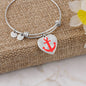 Personalized Adjustable Heart Bangle Bracelet - Madeinsea©