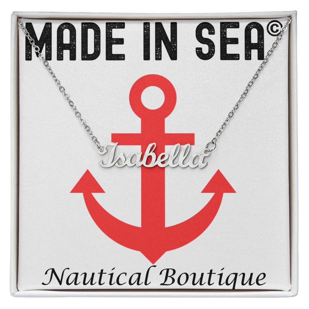 Personalized Custom Name Necklace with Message Card - Madeinsea©