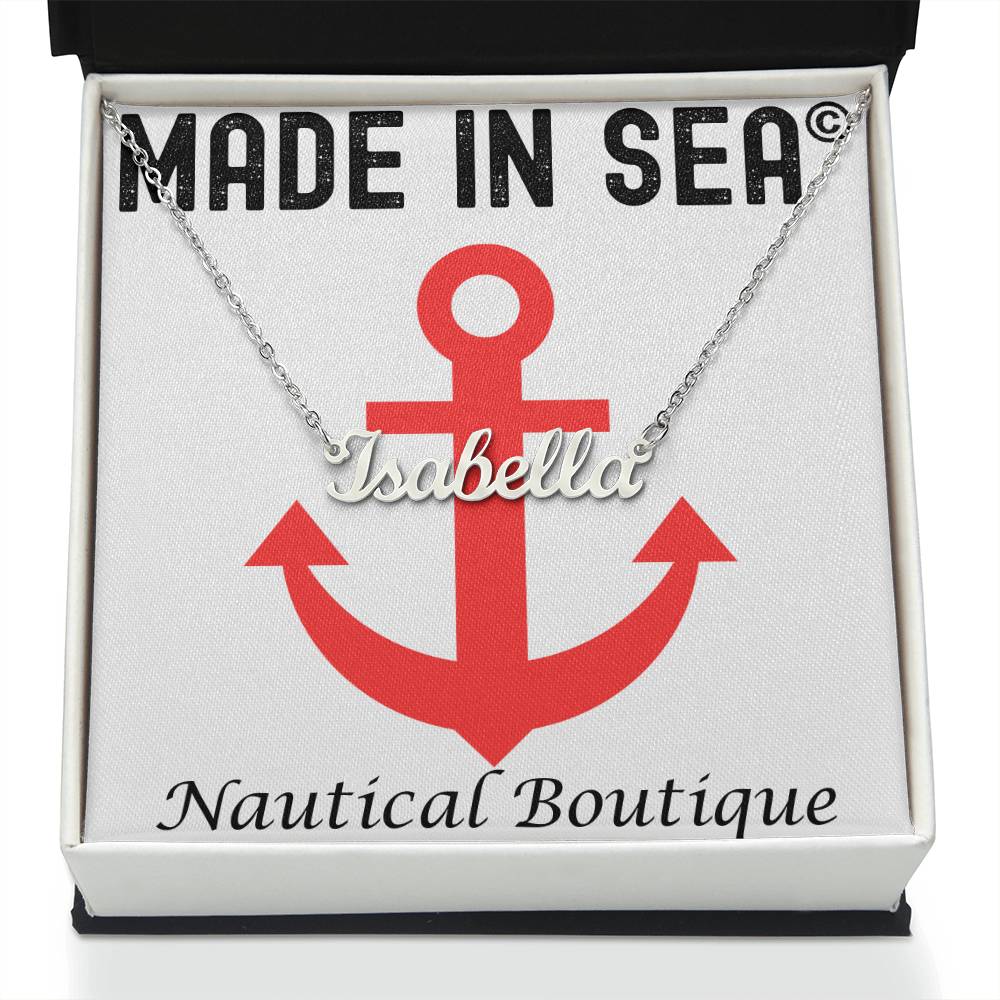 Personalized Custom Name Necklace with Message Card - Madeinsea©
