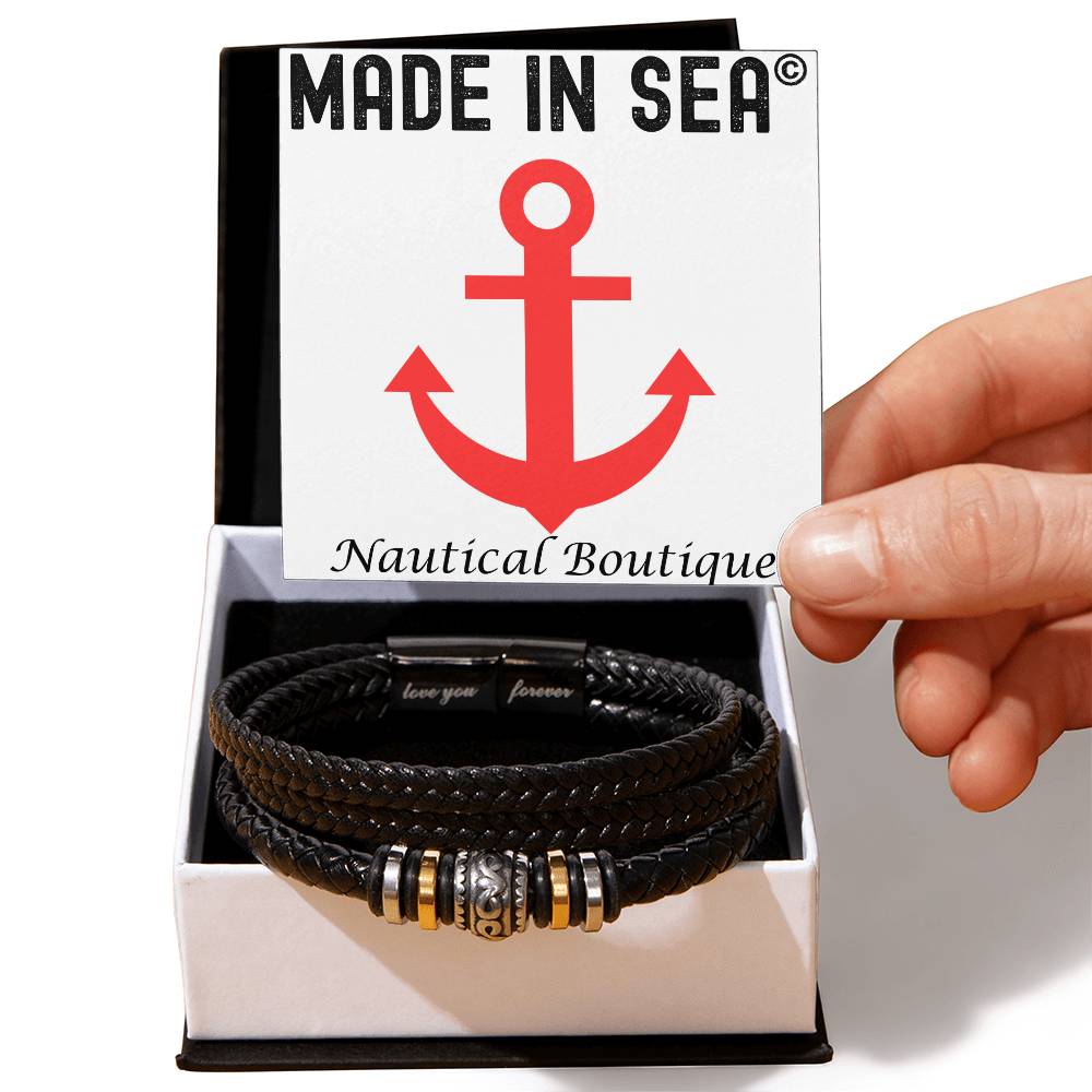 Personalized Nautical Bracelet with Custom Message Card