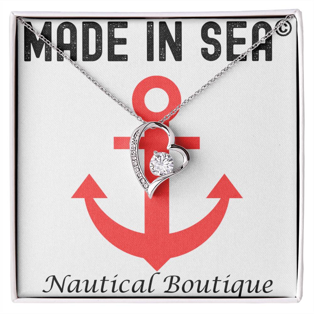 MadeInSea Personalizable Love Heart Pendant Necklace - Madeinsea©