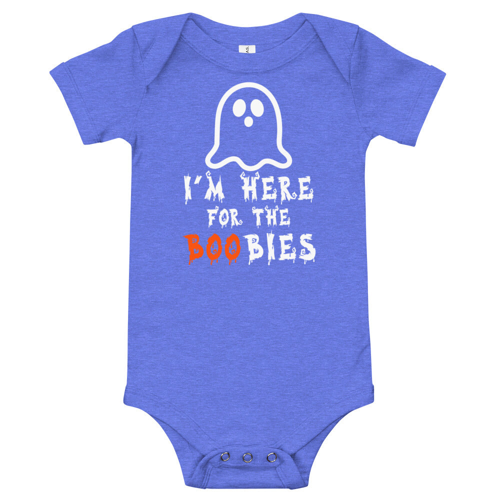 I'm Here For the Boobies,I'm Here For the Boobies Funny Baby Halloween One Piece ,1st Halloween One Piece, Funny Baby Halloween Tee - Madeinsea©