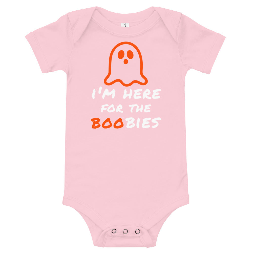 I'm Here For the Boobies,I'm Here For the Boobies Funny Baby Halloween One Piece ,1st Halloween One Piece, Funny Baby Halloween Tee - Madeinsea©