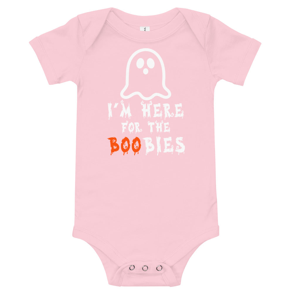 I'm Here For the Boobies,I'm Here For the Boobies Funny Baby Halloween One Piece ,1st Halloween One Piece, Funny Baby Halloween Tee - Madeinsea©
