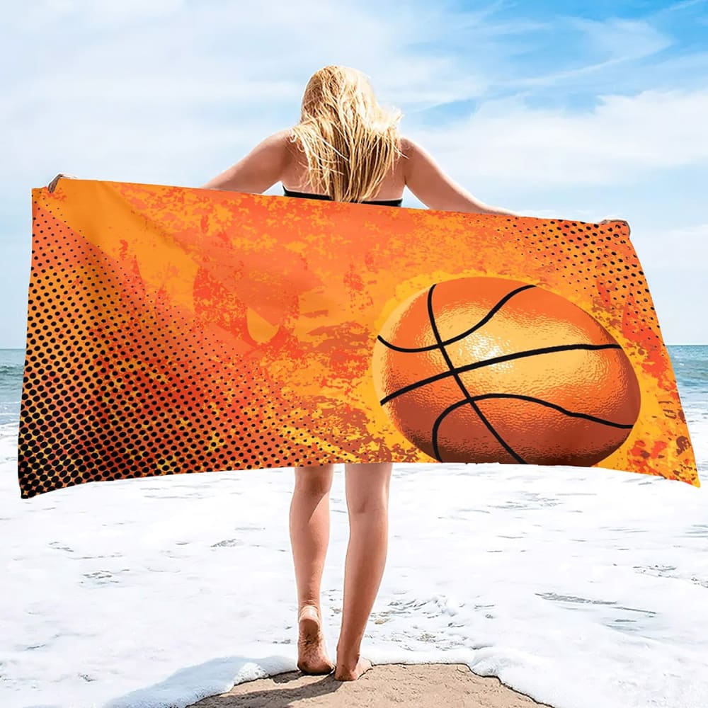 Basketball Beach Towel
