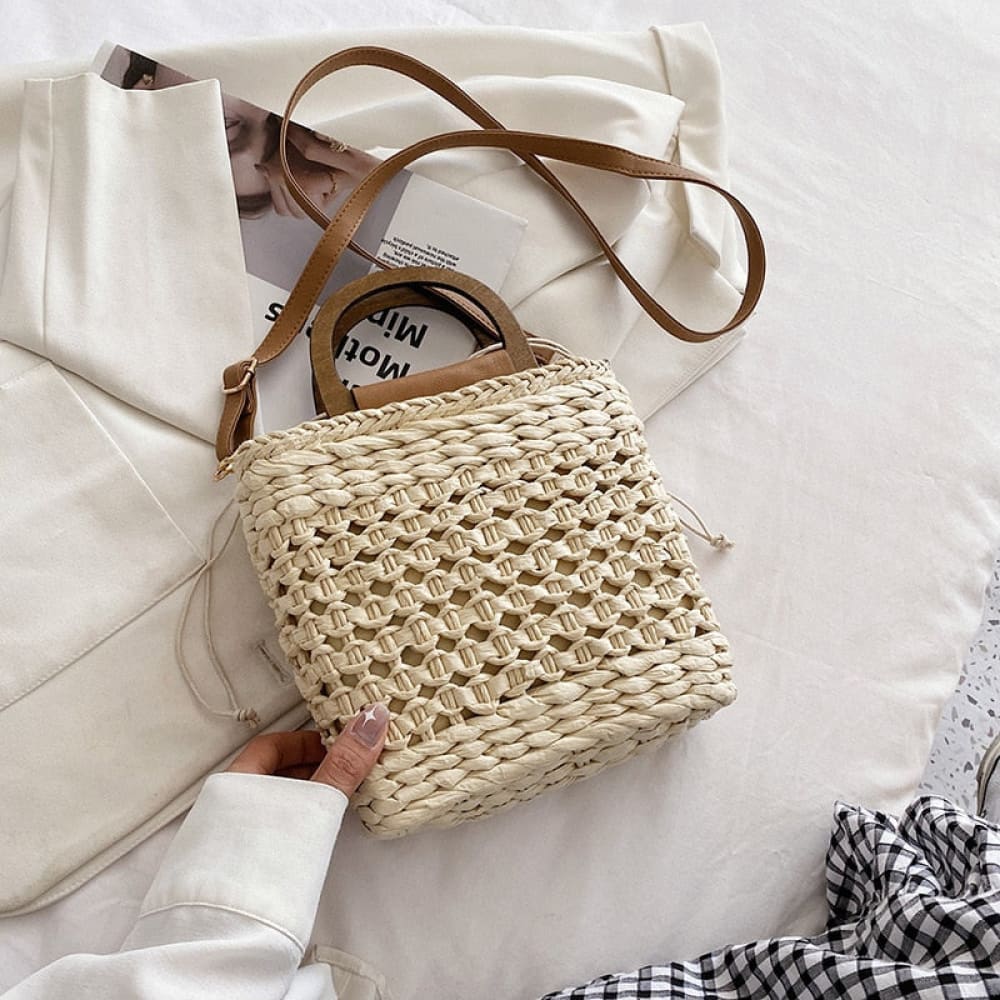 Beach Bag With Crossbody Strap