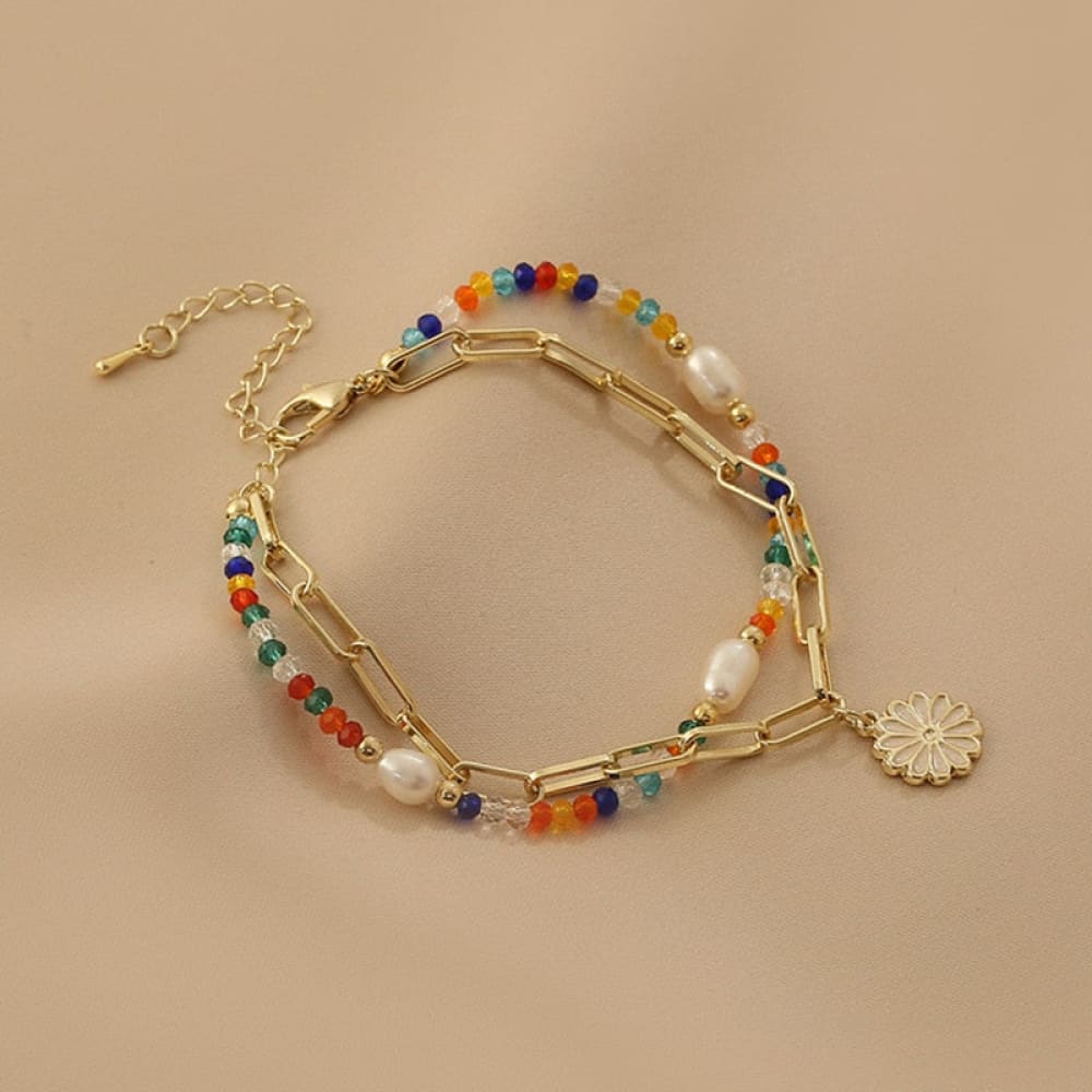 Beach Glass Bead Bracelets