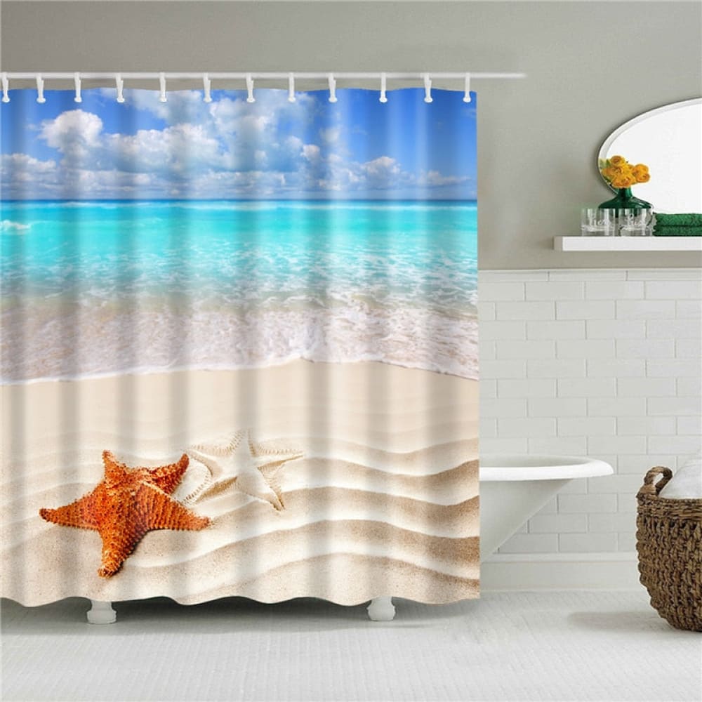 Beachy Shower Curtain