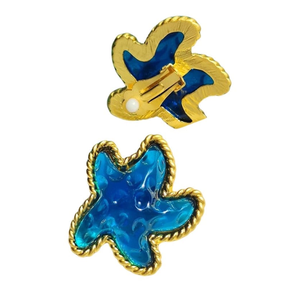 Big Vintage Starfish Earrings