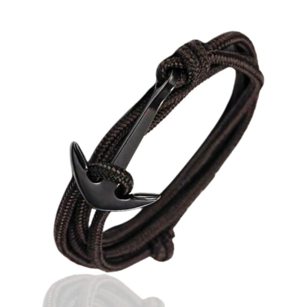 black-anchor-bracelet