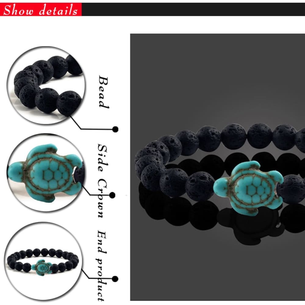 Black Sea Turtle Bracelet