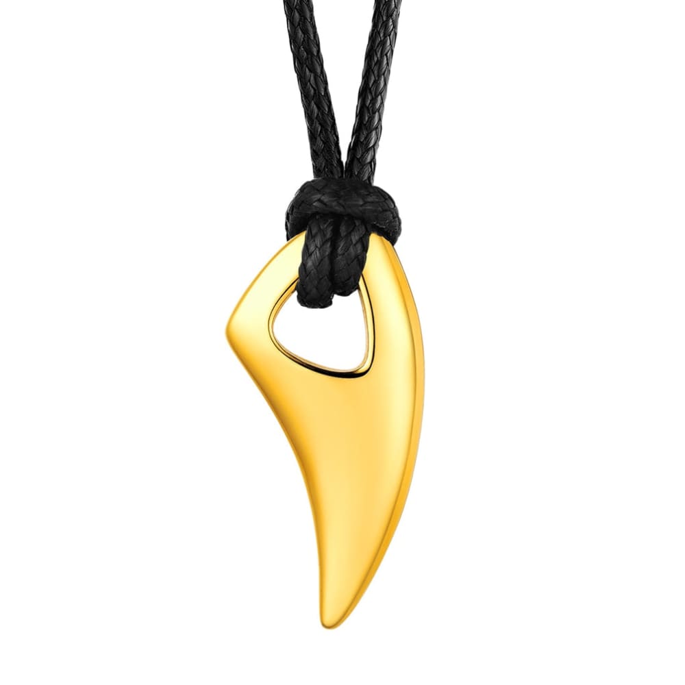 Black Shark Tooth Necklace