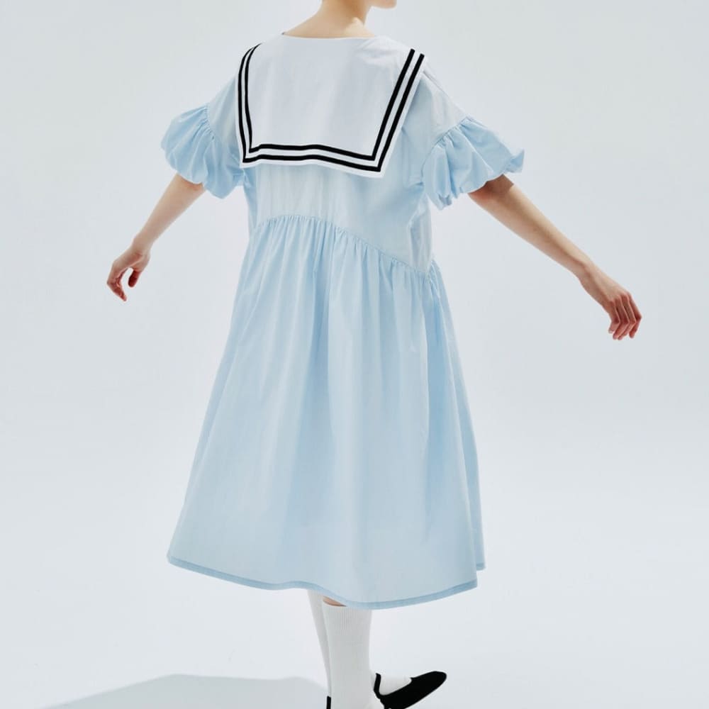 Blue And White Nautical Dress