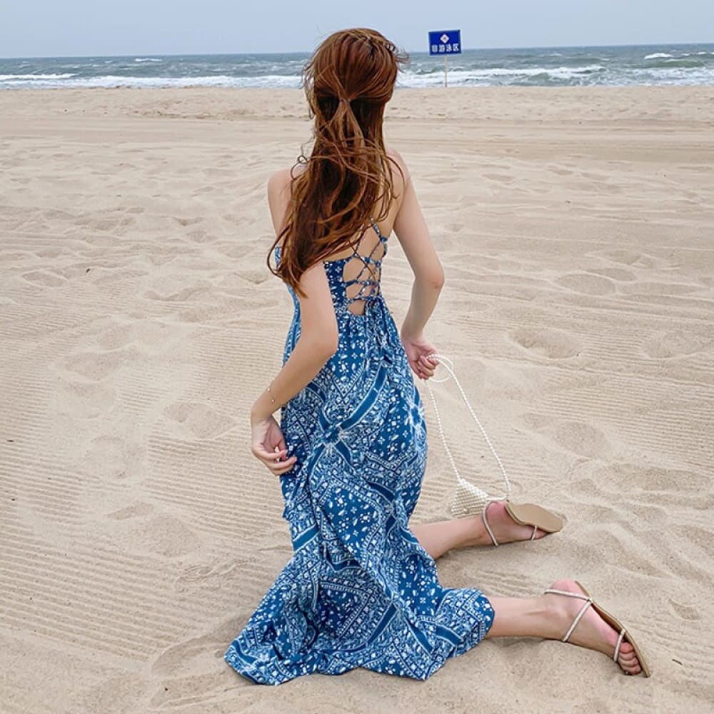 Blue Beach Dress