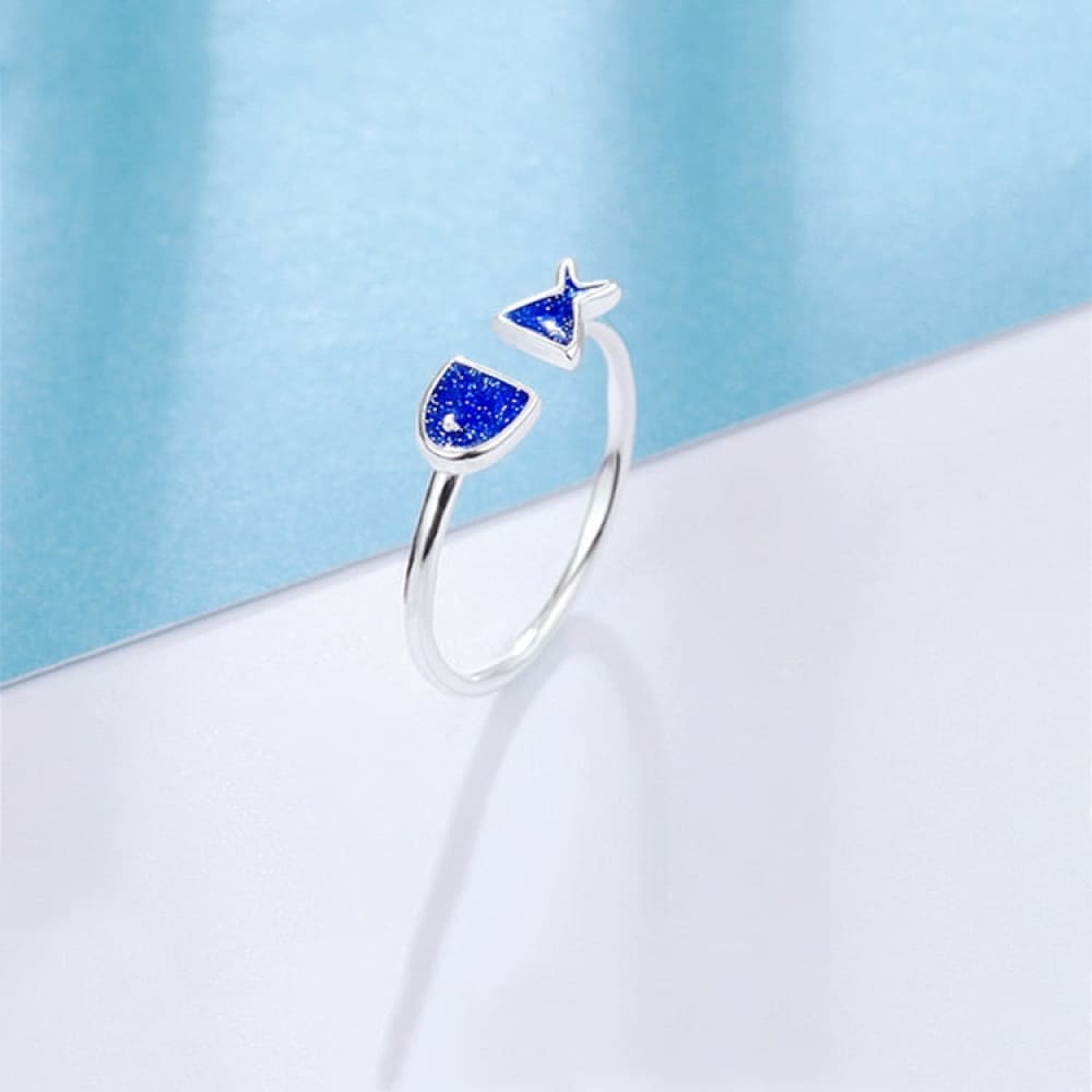 Blue Fish Ring