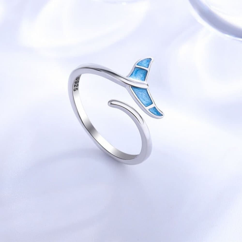 Blue Whale Tail Ring