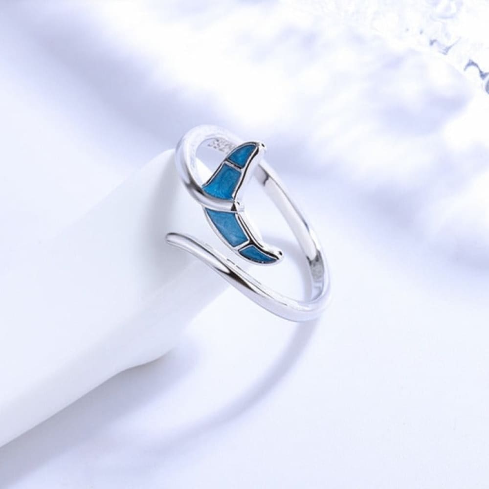 Blue Whale Tail Ring