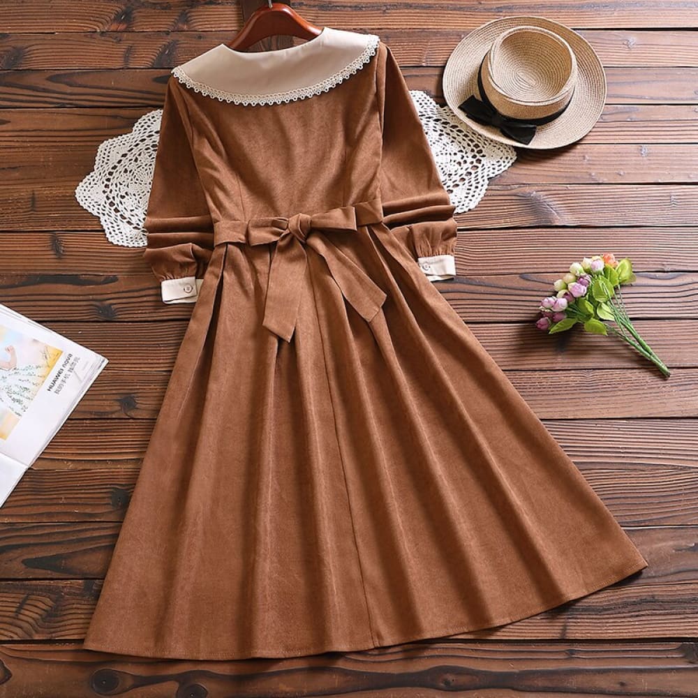 Brown Sailor Dress