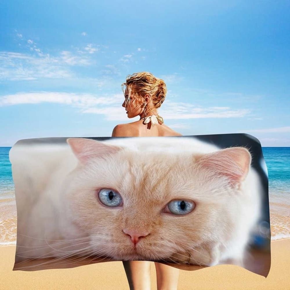 Cat Beach Towel
