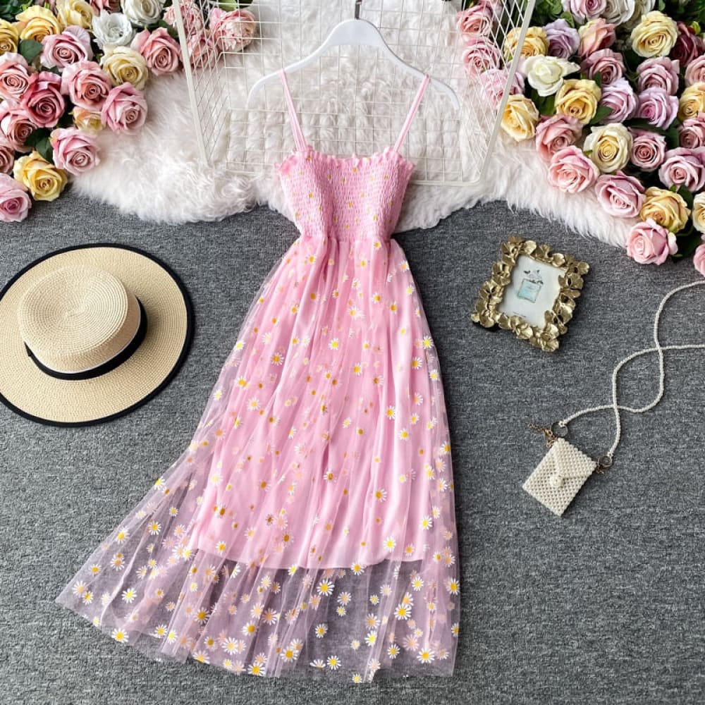 Chiffon Floral Beach Dress