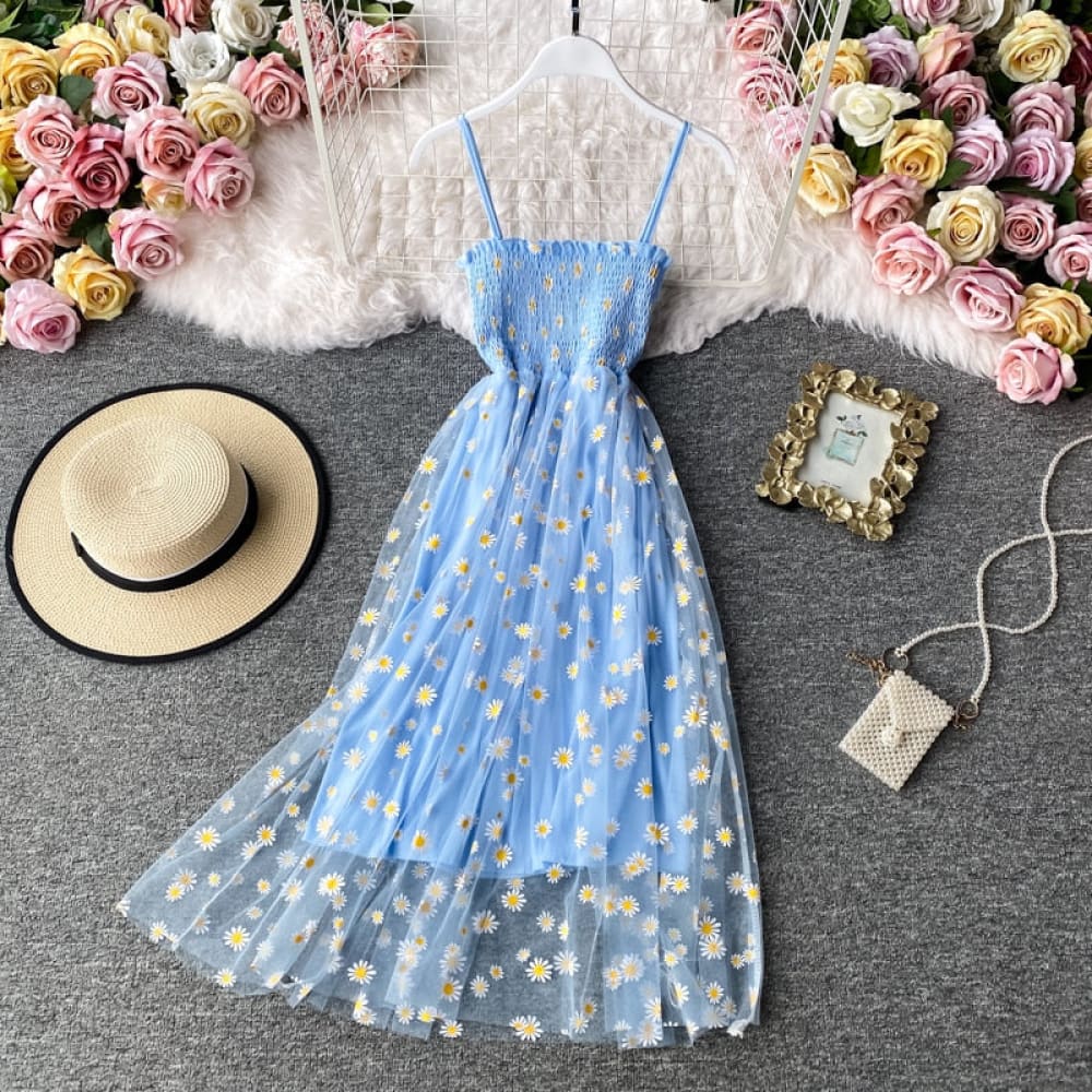 Chiffon Floral Beach Dress