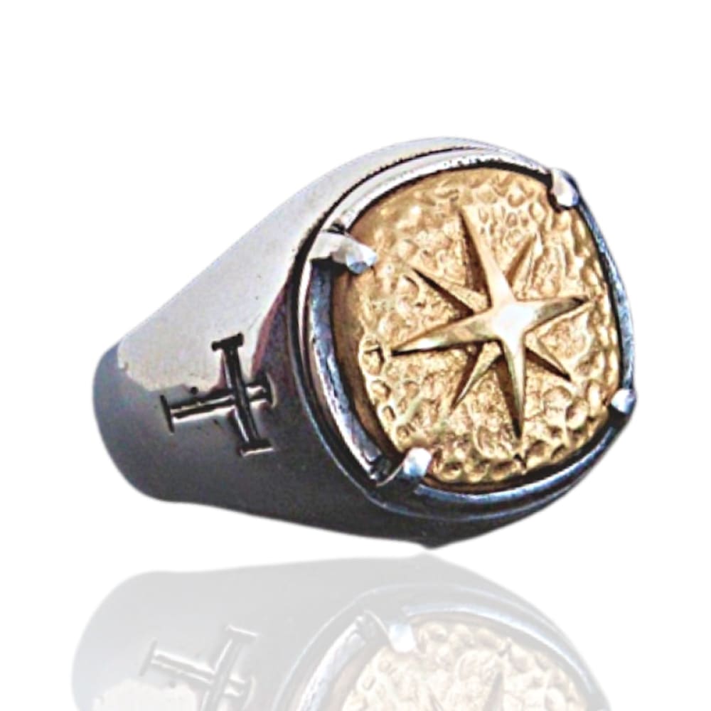 golden-compass-christian-ring