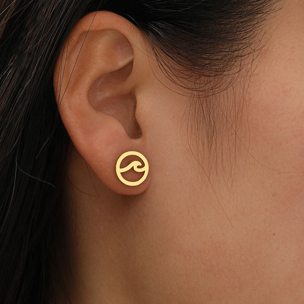 Circle Wave Earrings
