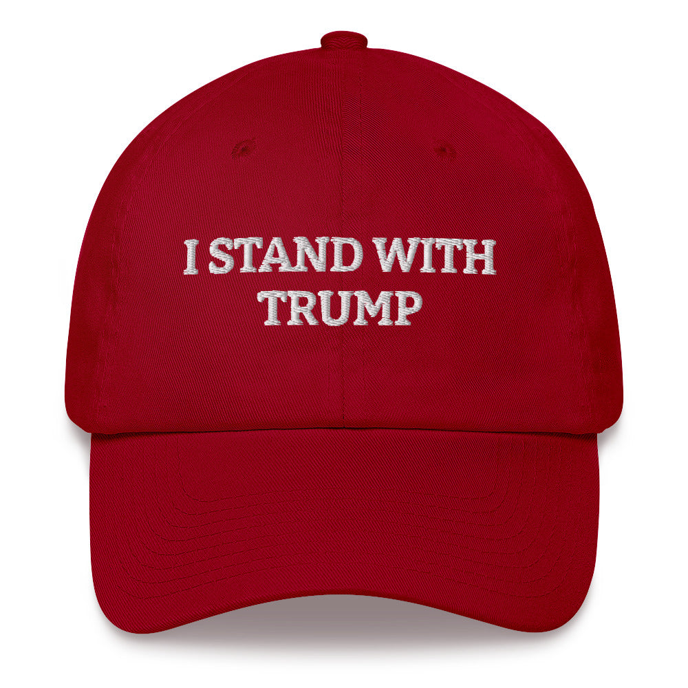 Ich stehe mit Trump-Mütze, Free Trump Dad Hat, Pro America Cap, Republikaner-Mützen, Republikaner-Geschenke, Konservative Mütze, FJB Baseball-Mütze