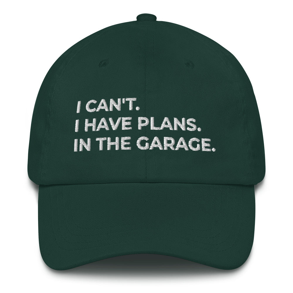 Car Mechanic Hat, Car Engineer Cap, I Cant I Have Plans In The Garage, Funny Mechanic Gift, Proud Mechanic, Auto Mechanic Gift, Mechanic Cap - Madeinsea©