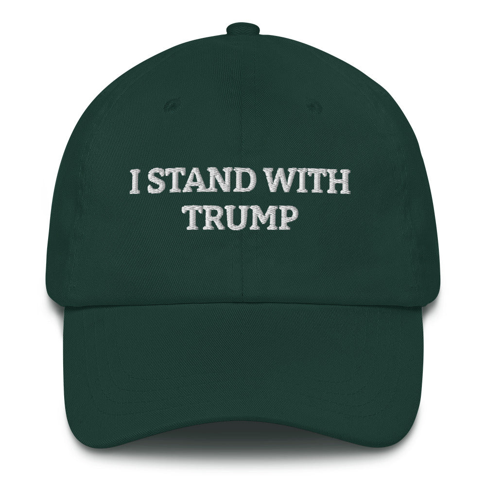 Ich stehe mit Trump-Mütze, Free Trump Dad Hat, Pro America Cap, Republikaner-Mützen, Republikaner-Geschenke, Konservative Mütze, FJB Baseball-Mütze