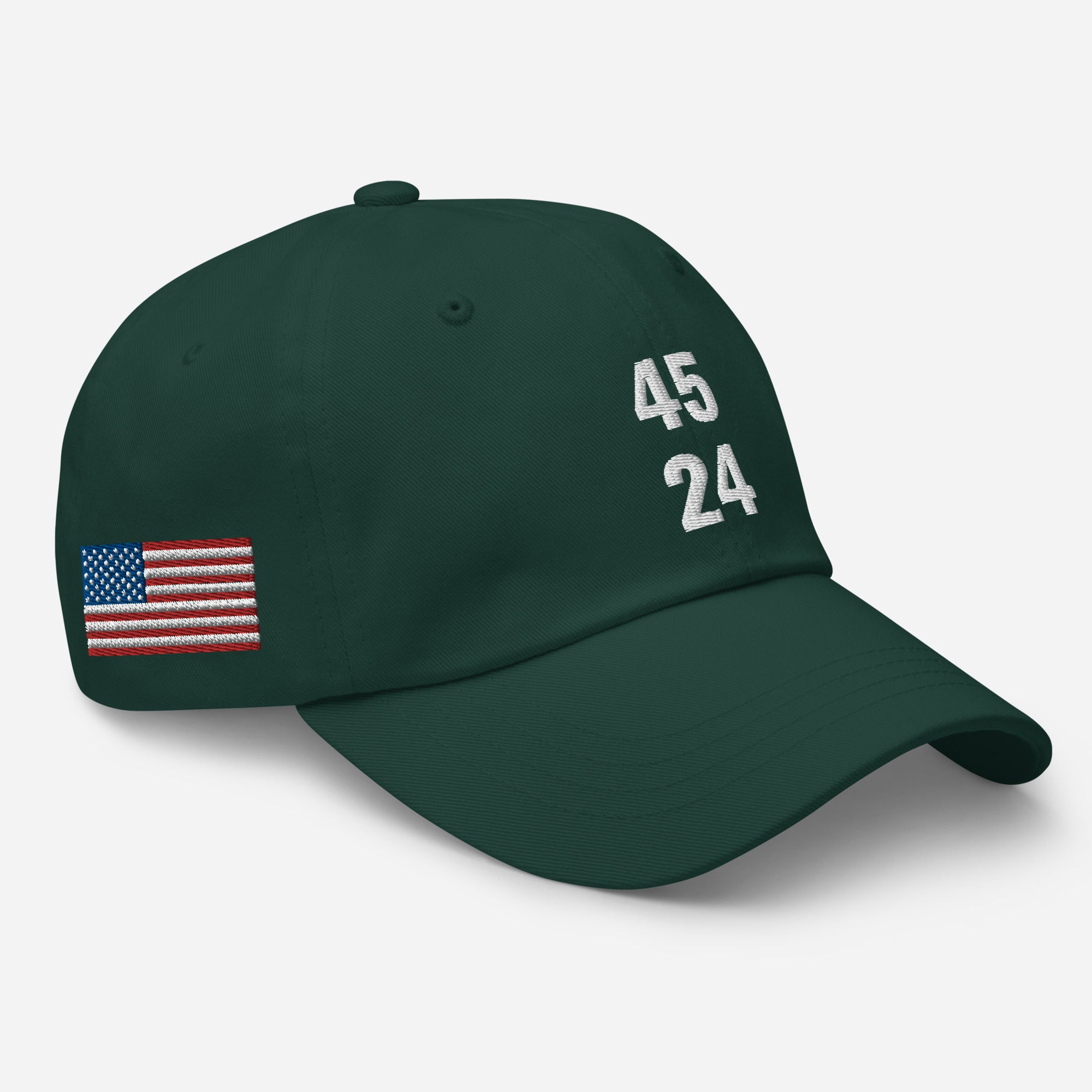 45 24 Trump 2024 Dad Hat, 45 MAGA Mütze, 45 Trump Cap, 45 Dad Cap, 45 rote Donald Trump Cap, Republikaner Mützen, Amerikanische Flagge Mütze