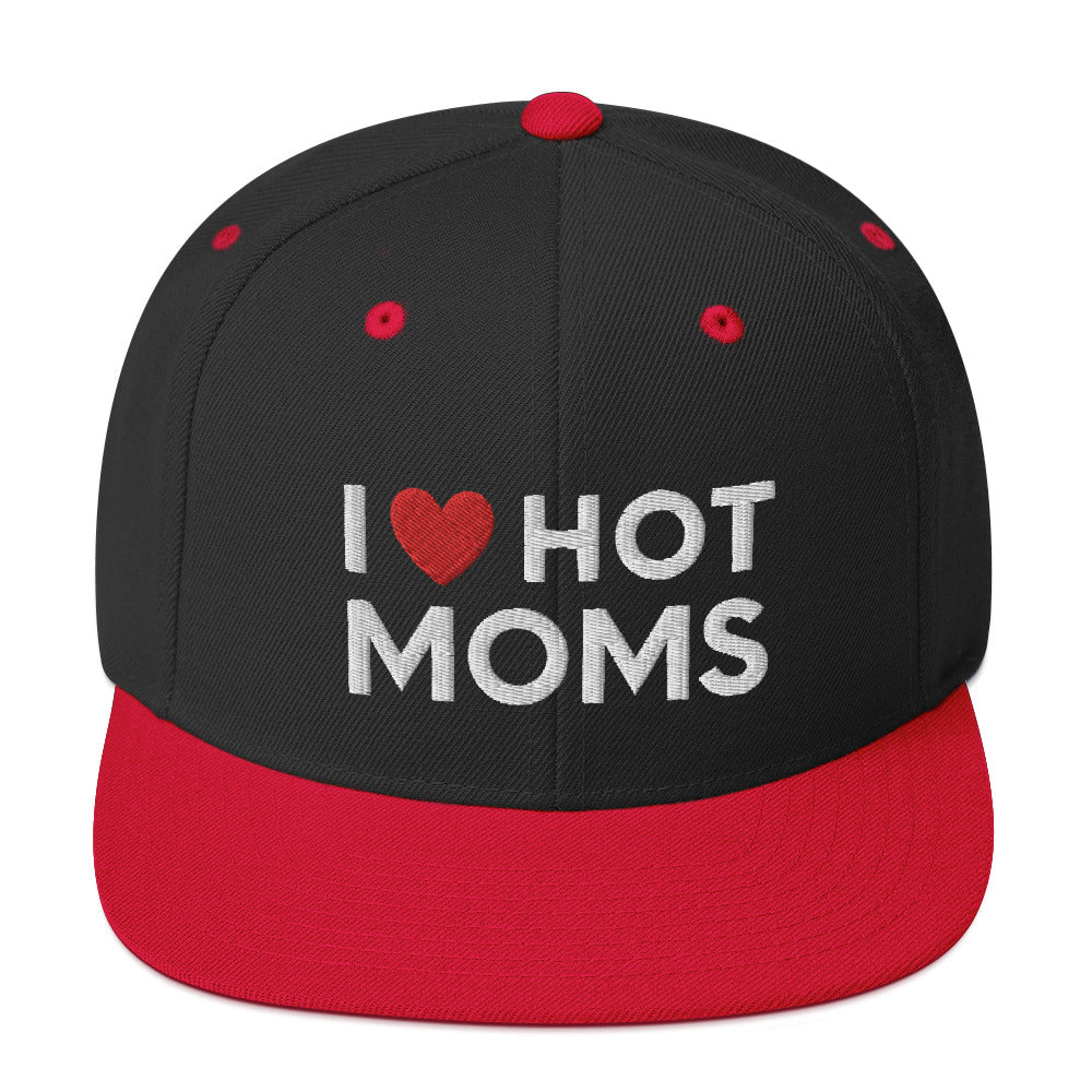 Ich liebe heiße Mütter Snapback Mütze, Lustige heiße Mütter Mütze, heiße Mütter Snapback Mütze, Lustige Milf Mütze, Geschenk für ihn, Lustige freche Geschenke