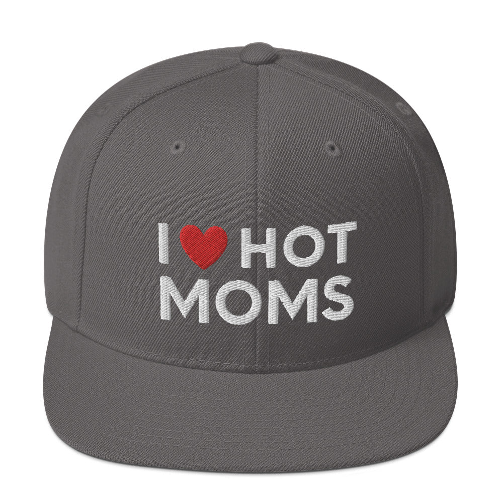 Ich liebe heiße Mütter Snapback Mütze, Lustige heiße Mütter Mütze, heiße Mütter Snapback Mütze, Lustige Milf Mütze, Geschenk für ihn, Lustige freche Geschenke