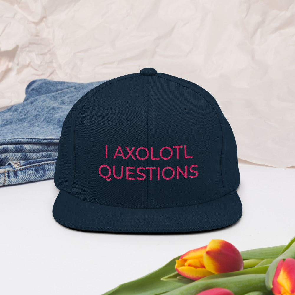Axolotl Hat, I axolotl questions hat, axolotl cap, axolotl cute hat, mexican salamander hat, axolotl gift, axolotl, cute axolotl gifts