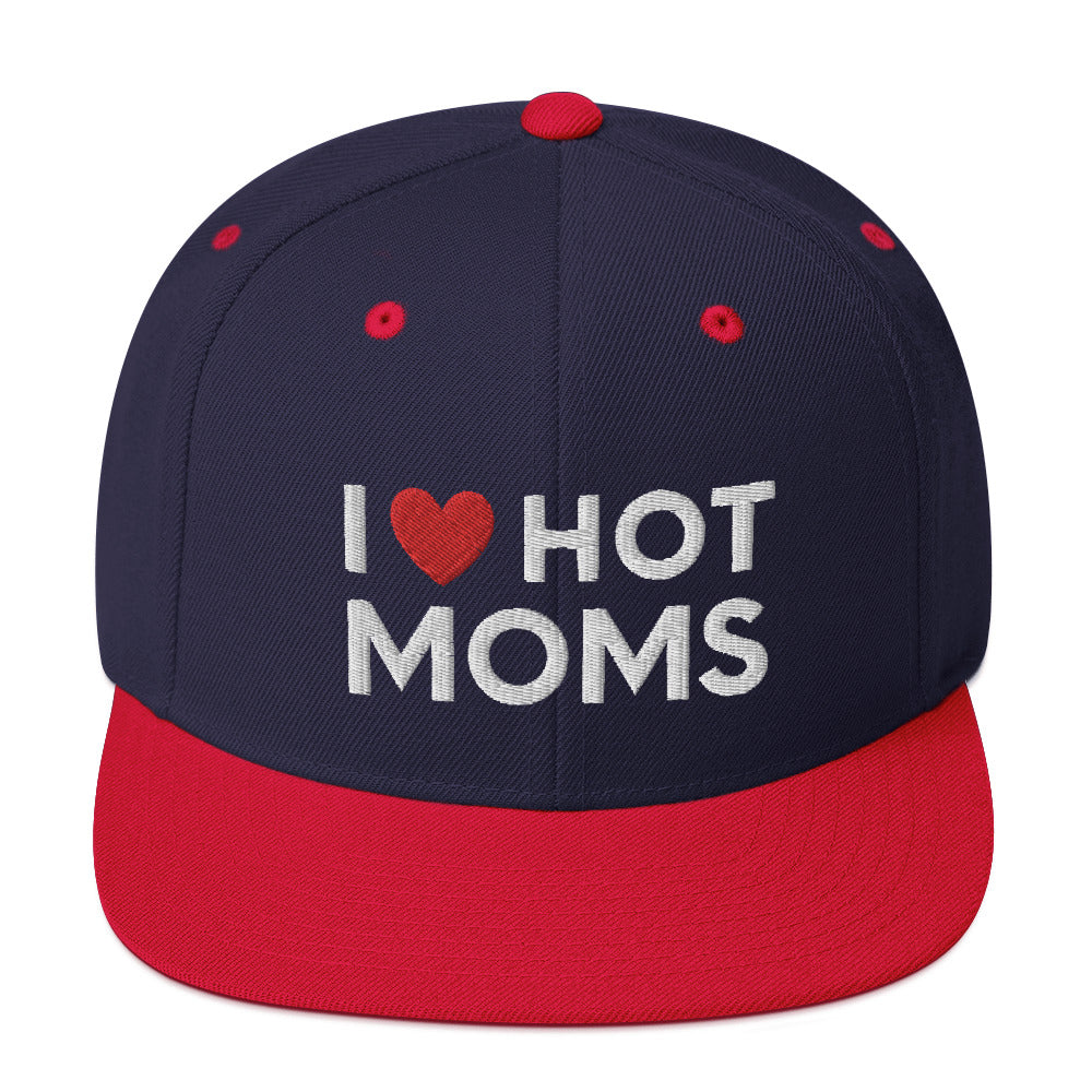 Ich liebe heiße Mütter Snapback Mütze, Lustige heiße Mütter Mütze, heiße Mütter Snapback Mütze, Lustige Milf Mütze, Geschenk für ihn, Lustige freche Geschenke