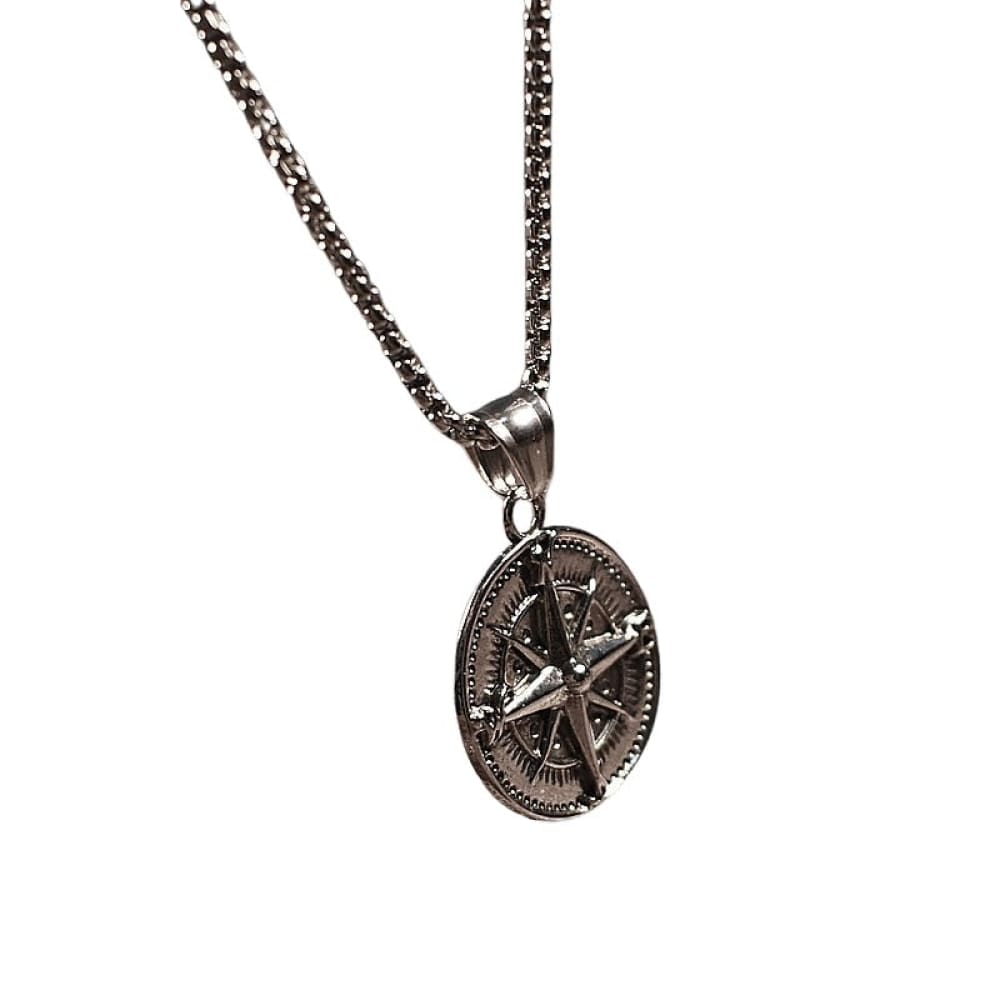 Compass Coin Necklace