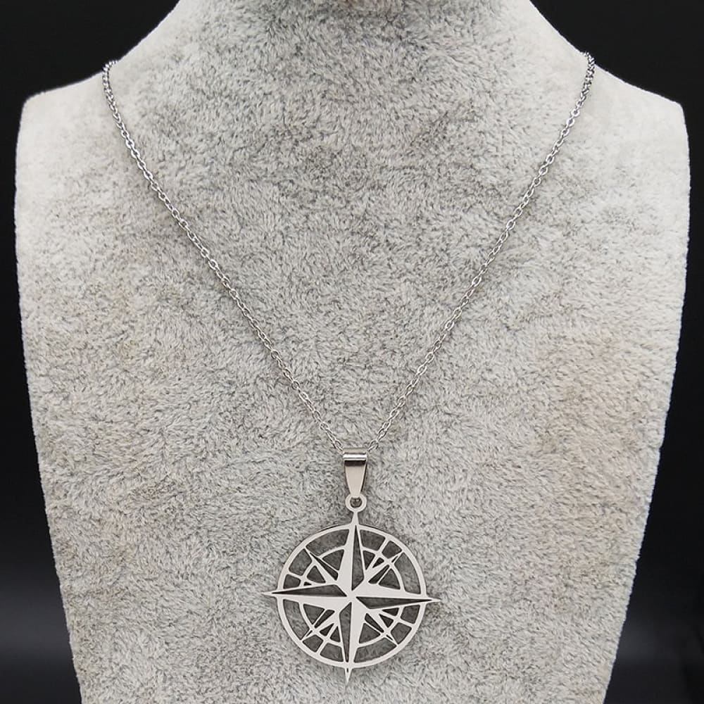 Compass Necklace • Extra Large Pendant Necklace • Kellective by Nikki