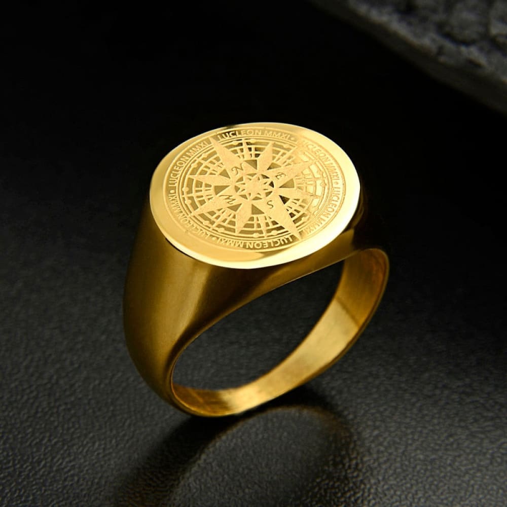 Compass Ring Mens