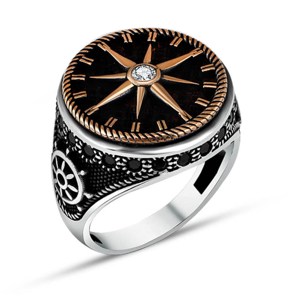 Compass Ring Sterling Silver