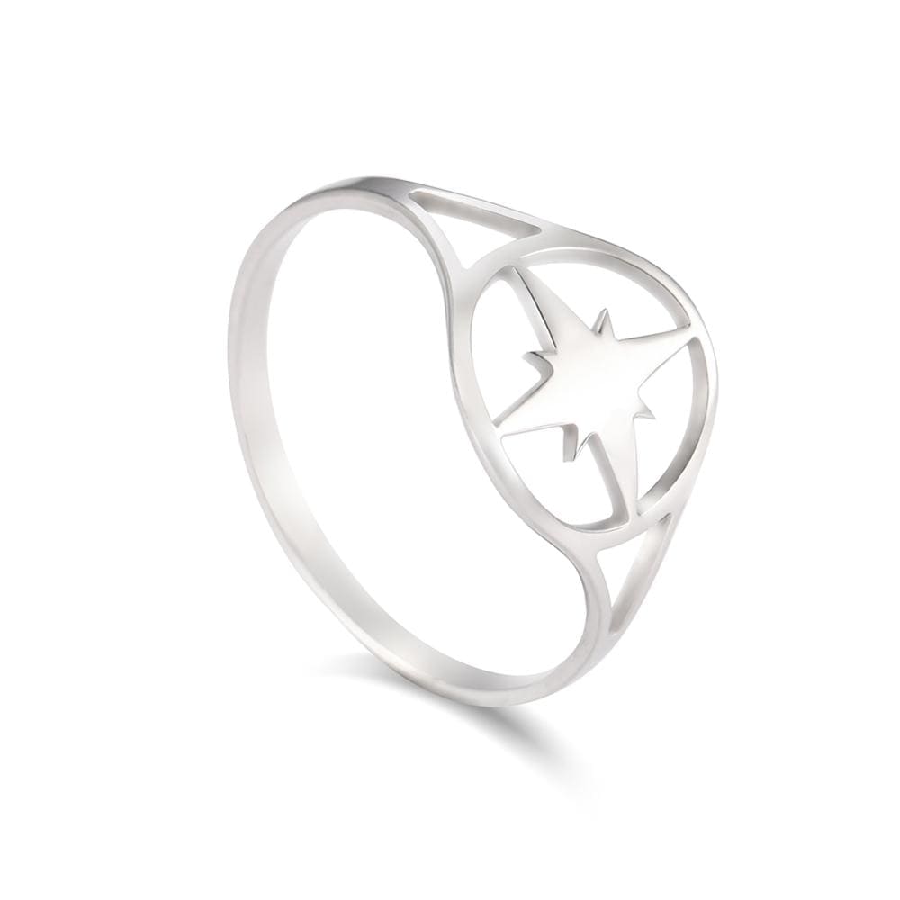Compass Ring Womens