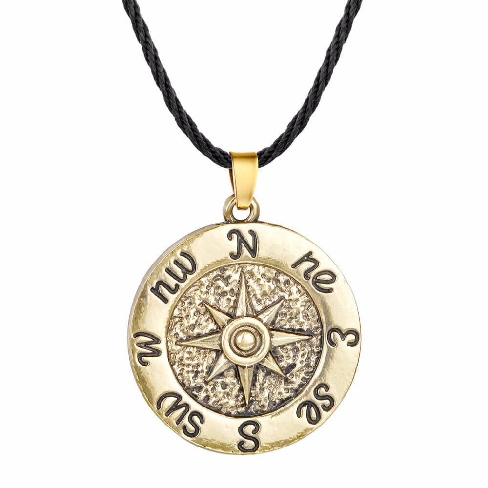 Compass Rose Necklace - Gold