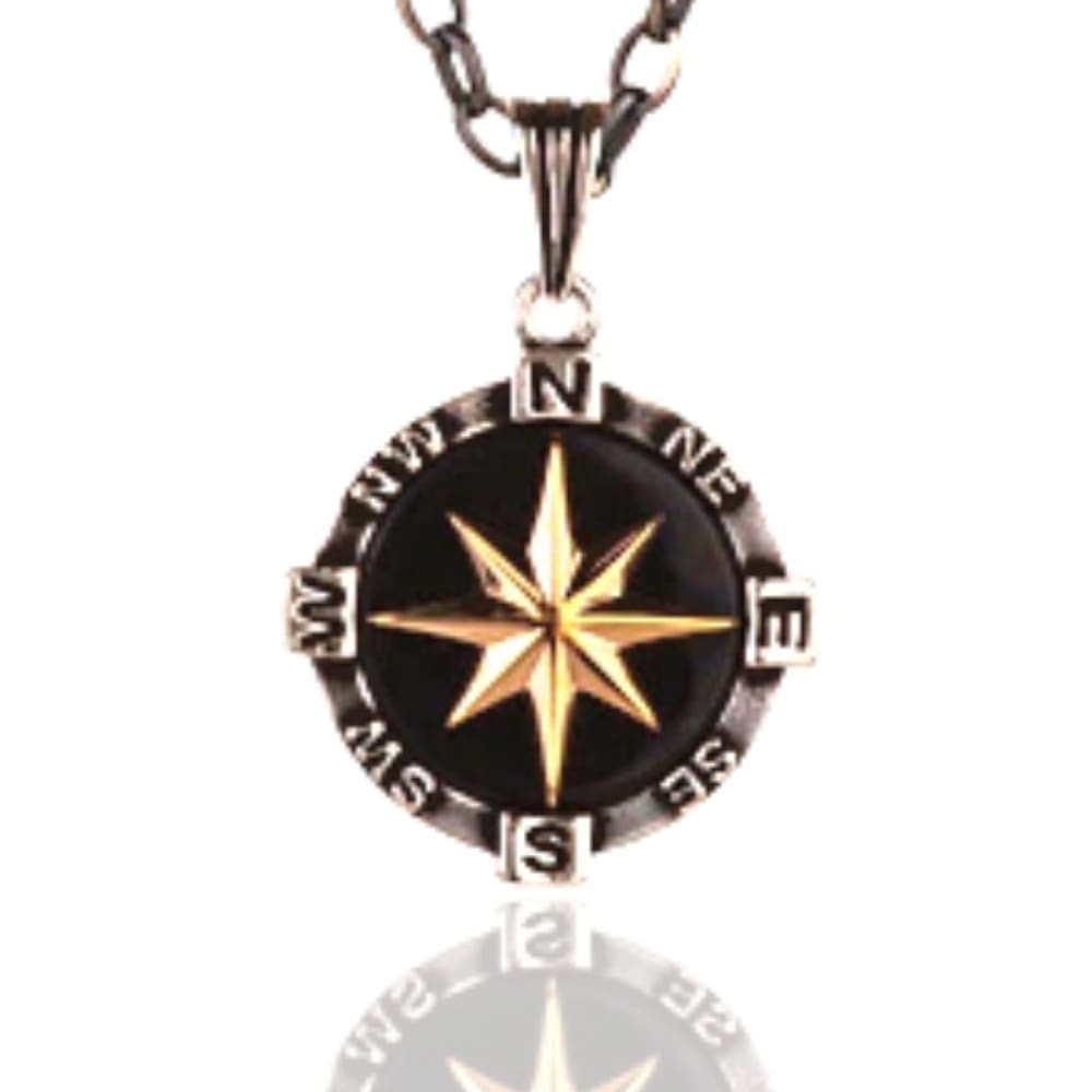 compass-rose-necklace-silver