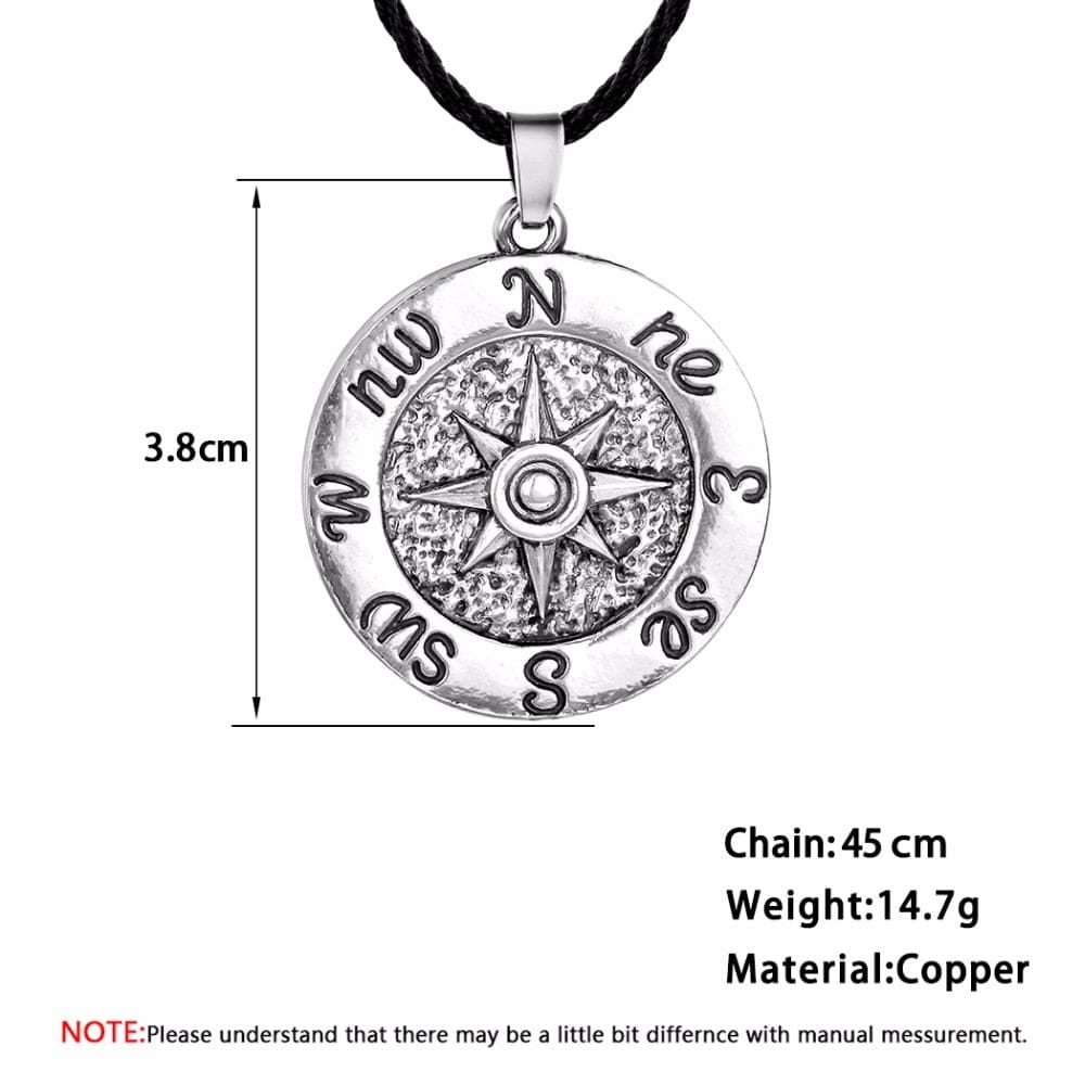 Compass Wind Rose Necklace
