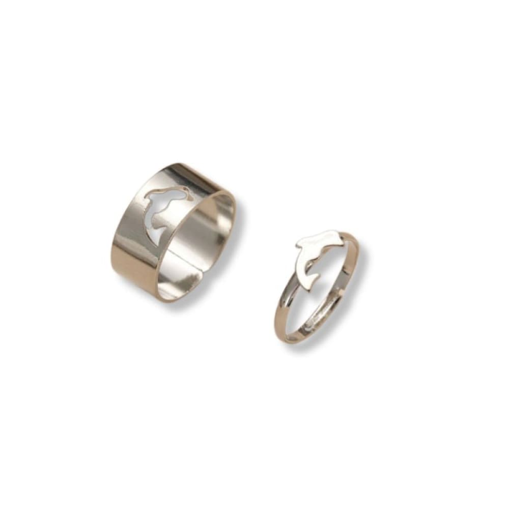 Couple Dolphin Ring