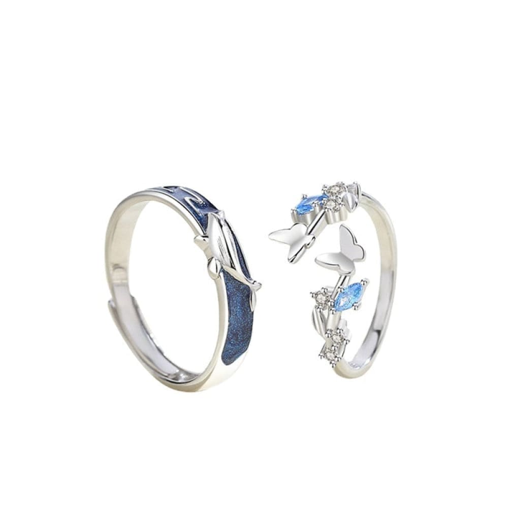 Couple Whale Ring