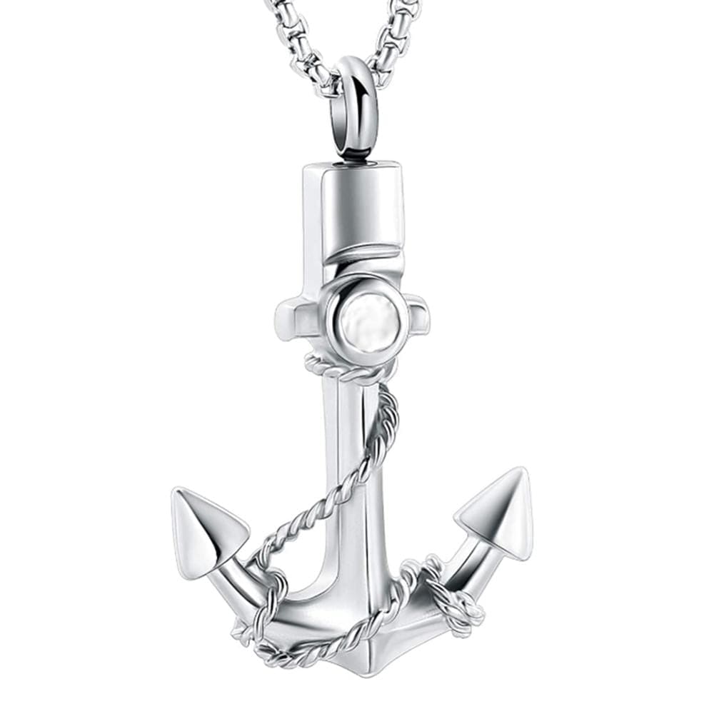 Crystal Anchor Necklace