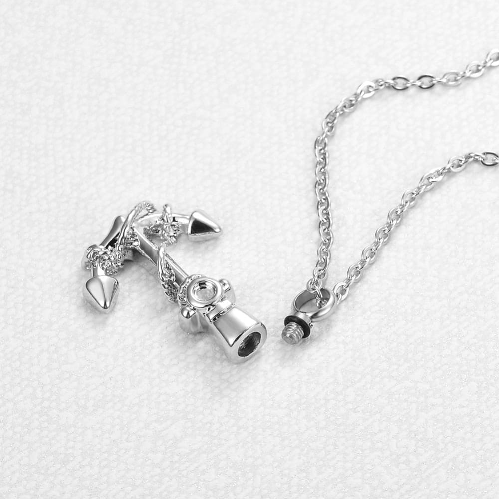 Crystal Anchor Necklace