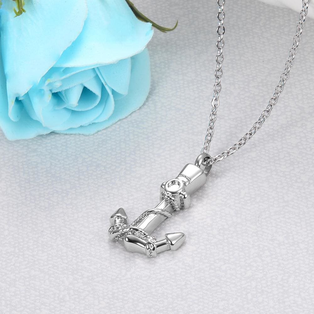 Crystal Anchor Necklace