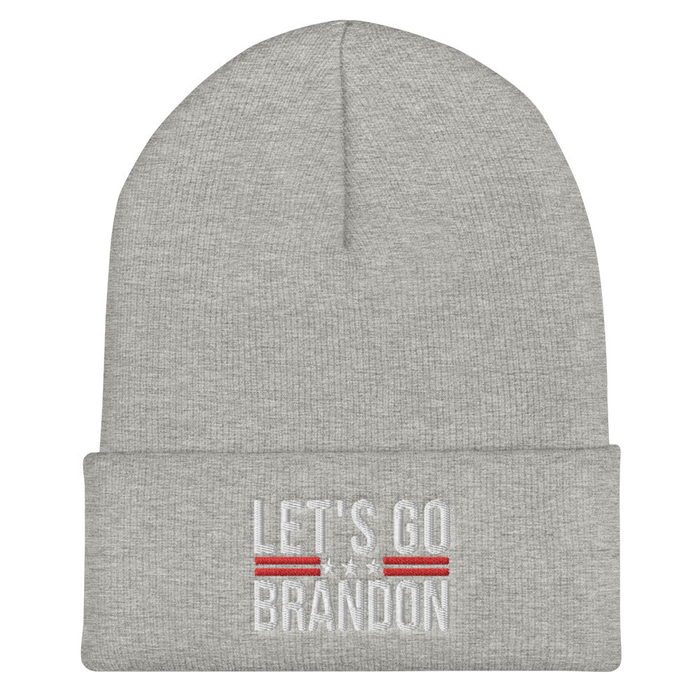 Let's Go Brandon Beanie, Lets go brandon Hat, Funny Joe Biden Cap, FJB Beanie, Joe Biden Chant, Funny Biden Meme, Cuffed Beanie - Madeinsea©